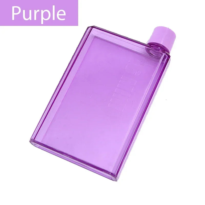 Purple water bottle on a white background with 'Purple' label.