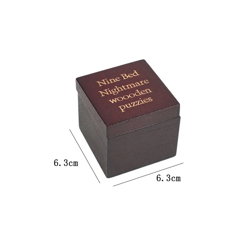 Nine Box variant shown on a white background with dimension lines indicating 6.3 cm by 6.3 cm